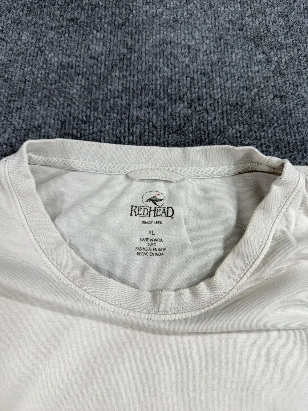 RedHead Mens XL White Pocket T Shirt Short Sleeve Outdoor Casual Fishing Tee